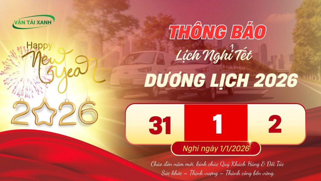 Lịch nghỉ tết dương lịch 2026 xetaidien.vn