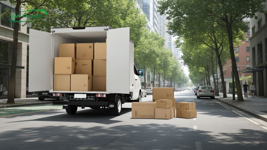 xe tải điện thùng kín