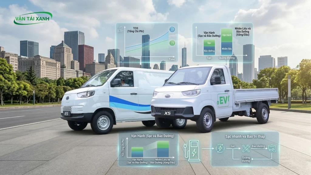 KARRY E5 VAN - XE TẢI VAN ĐIỆN THẾ HỆ MỚI