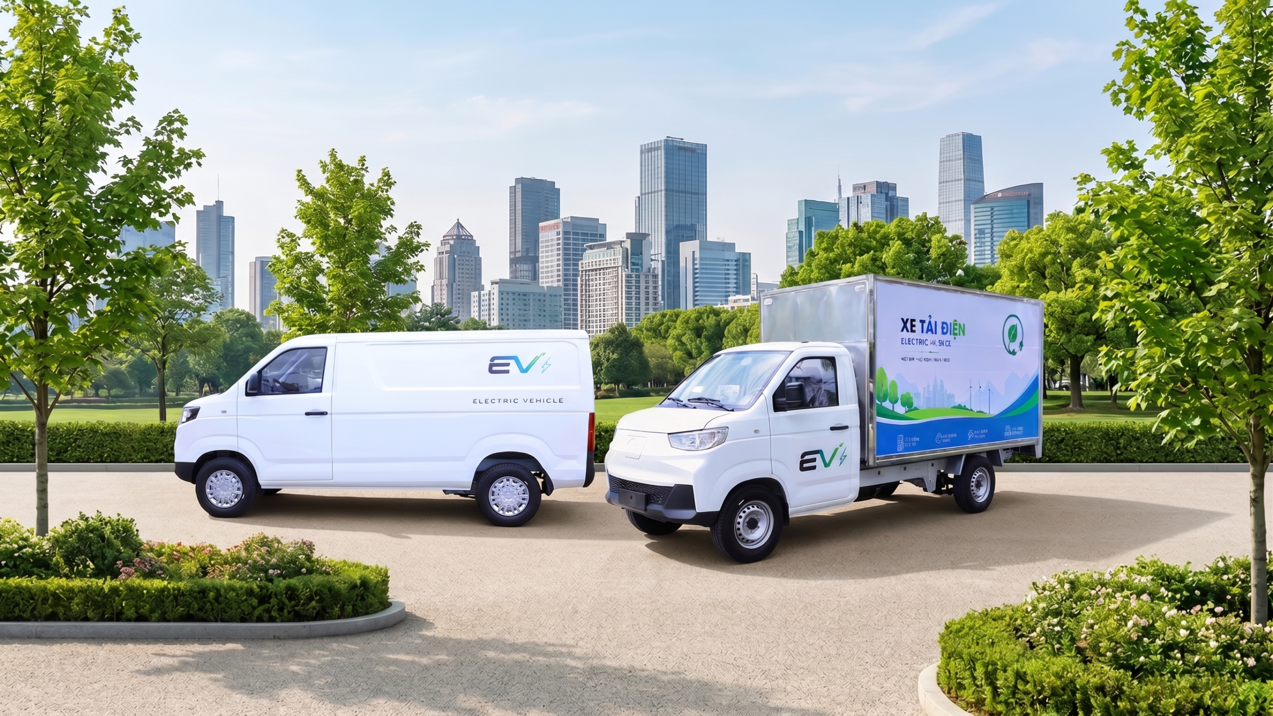 Bộ Đôi Xe Tải Điện X5 Và Xe Van Điện E5 Tham Dự Triển Lãm 5/2026