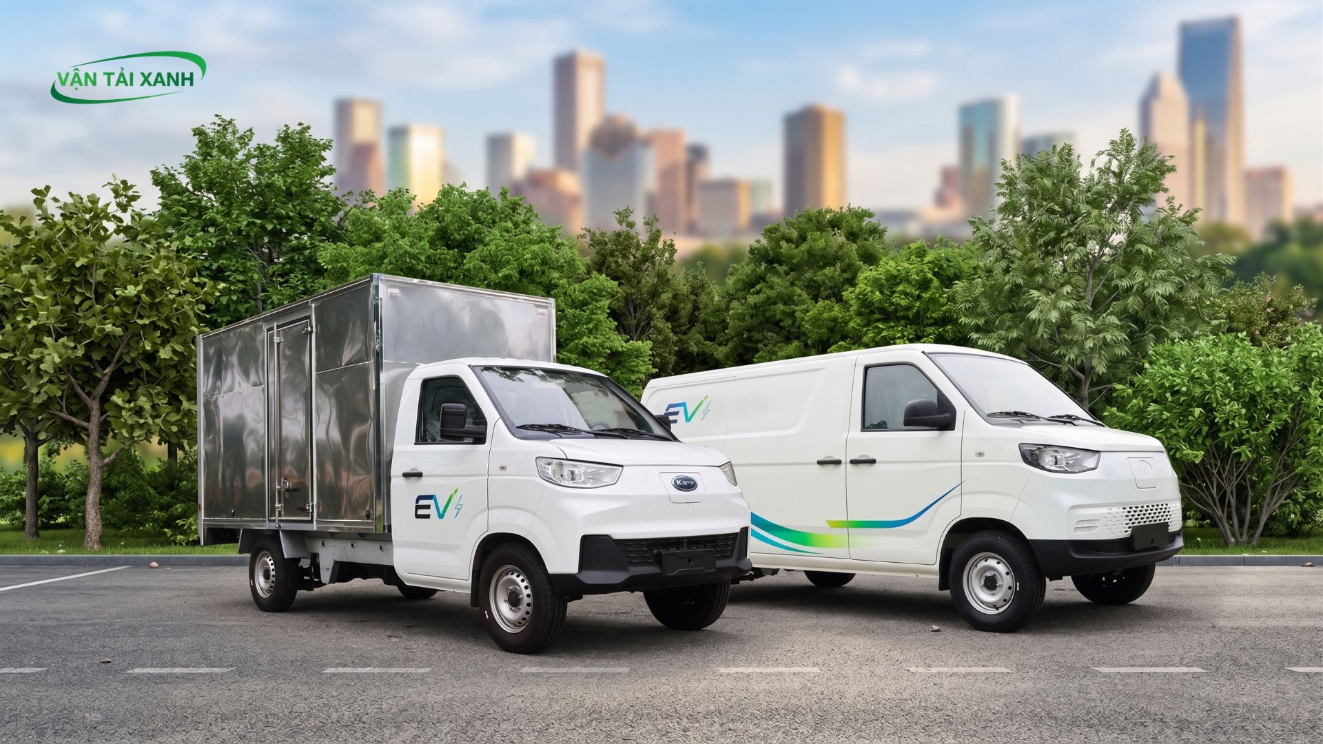 Xe tải điện X5 thùng kín và xe van điện e5 phiên bản thương mại 2026