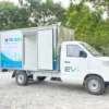 Chi tiết lòng thùng kín xe tải điện Karry 1.495kg